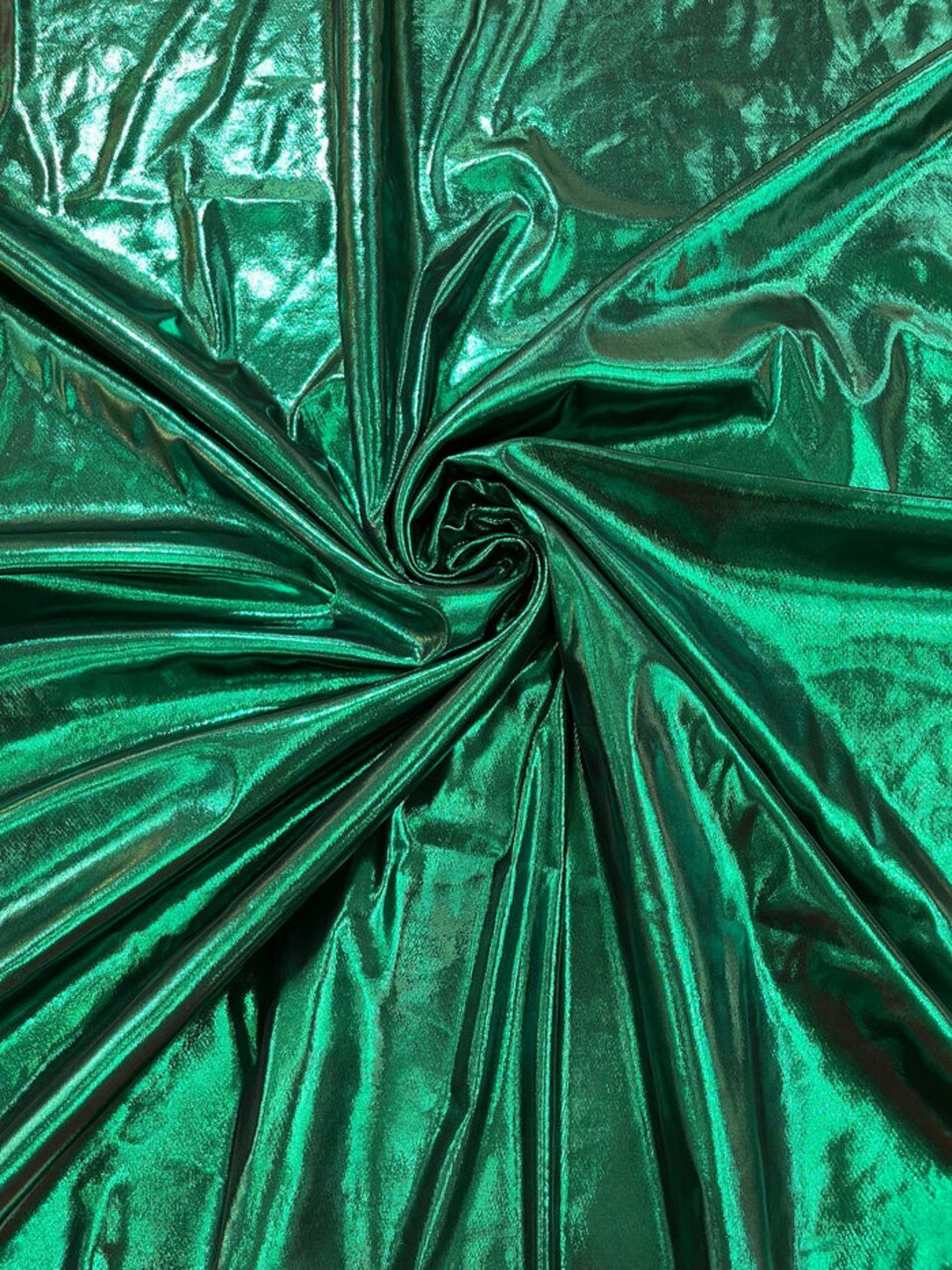 1 Yard Liquid Metallic Titanium Lame Polyester Spandex Fabric Foil Stretch 58-60 inches width